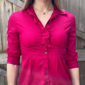 Banana Republic Bright Pink XS dress shirt